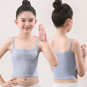 Girls Bra Underwear One-piece With Chest Pad Cotton Wrap Bra Girl