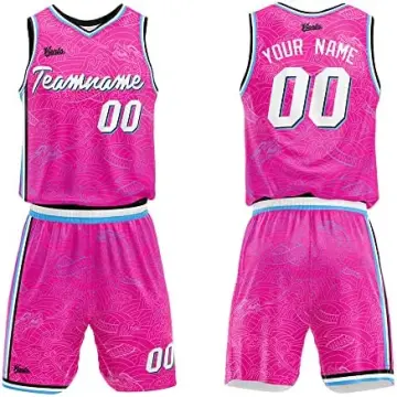 Full Custom Sublimation Mens Basketball Jersey 100% Polyester Basketball  Uniforms Girls Youth Pink And Red Basketball Shirt - AliExpress