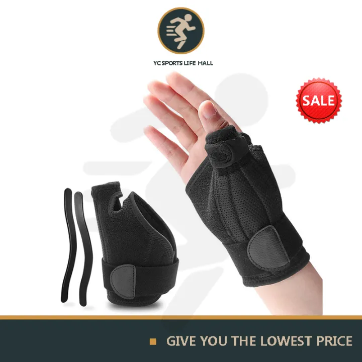 1Pcs Wrist guard thumb guard palm for arthritis Wrist sprains tendonitis Double splint support Wrist Brace Support Sprain Forearm Splint Band Strap Wristband Wrist Support Weight Lifting Gym Training