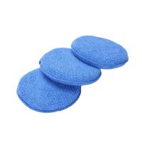 （Kvs auto parts）9 X ไมโครไฟเบอร์โฟมฟองน้ำขัดขี้ผึ้ง Applicator Pads รถทำความสะอาดบ้าน