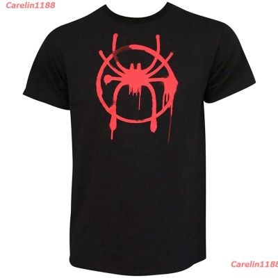 Carelin1188 2023 เสื้อยืดแขนสั้นผ้าฝ้ายพิมพ์ลาย Spider-Man Into The Spider-Verse สําหรับผู้ชาย discount  9BO2