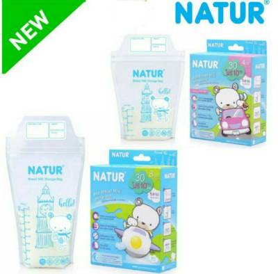 NATUR เนเจอร์ ถุงเก็บน้ำนม 4oz / 40 ถุง และ 8oz / 40ถุง (ระบุสูตร) (1กล่อง)