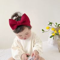 【YF】 Baby Girls Headband Solid Color Bows Headwrap Cute Rabbit Ears Infant Elastic Hairband Turban Newborn Bowknot Hair Accessories