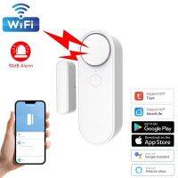 【hot】◘▽  WiFi Tuya WIndow Door Sensor Open/Closed Detectors Security Alarm System Independence Scene 90dB Siren