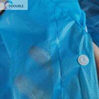 DDOUBLE Raincoat Waterproof Poncho Reusable EVA Camping Festival Long Rain Coat UK