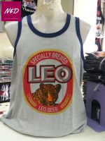 เสื้อกล้ามชาย เสื้อกล้ามผู้ชาย เสื้อกล้ามไทยแลนด์  เสื้อกล้ามสกรีนลายLEO เสื้อกล้ามผ้าcotton100%