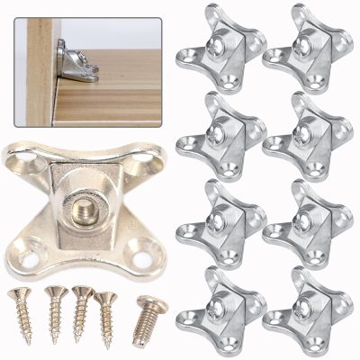 ∋ Zinc Alloy Corner Brackets with Screws Butterfly L-shaped Support Connector Removable Fasteners Corner Code Right Angle Bracket