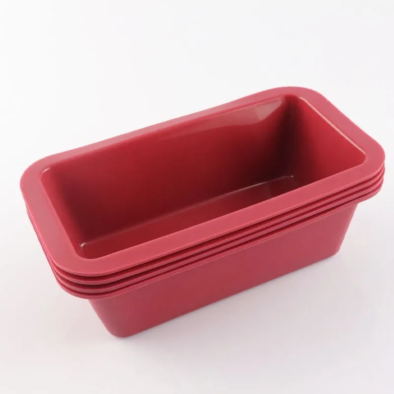 Silicone Baking Molds NonStick Rectangle Cake Pans Mini Bread Toast Mould 