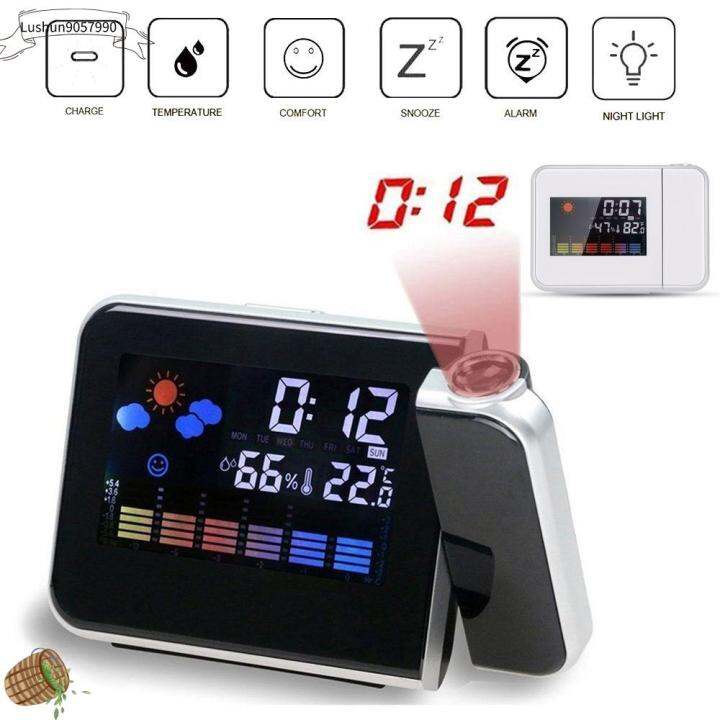 LUSHUN9057990 Projection Clocks For Bedroom Alarm Clock For Bedroom