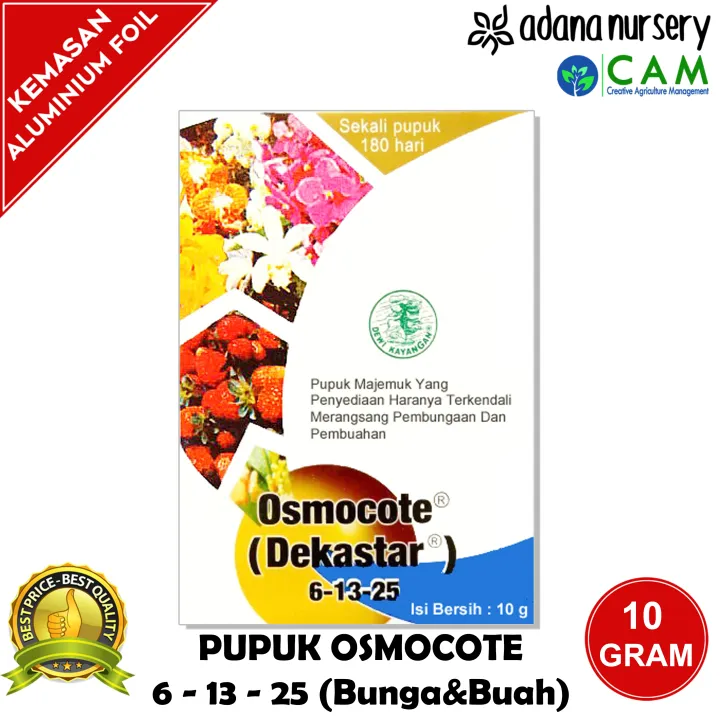 Pupuk Osmocote Dekastar 6 13 25 Pupuk Slow Release Buah Dan Bunga