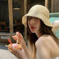 HOT★2022 Summer New Folding Straw Hat Outdoor Beach Sun Hats for Women Solid Color Bucket Hat Women Goros Caliente Para Mujer