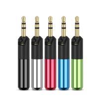 Jack 2.5mm 3 Pole For ATH-R70X Headphone 2.5MM Stereo Metal Audio Adapter Bright Colorful Shell Earphone Wire Connector Color