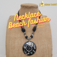 Andaman seashell สร้อยคอเครื่องประดับ Necklace Beach fashionจากลูกปัด จี้จากเปลือกหอย Abalone แท้  1-13