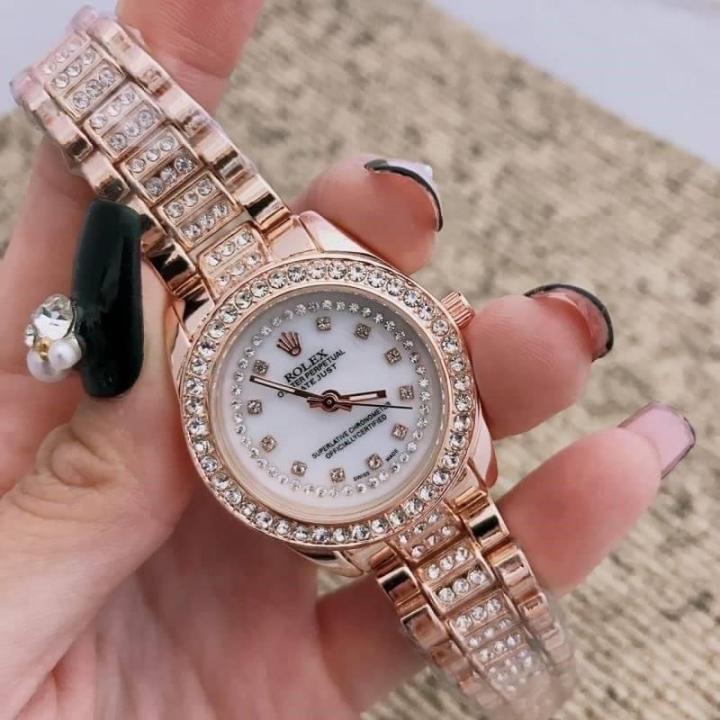 นาฬิกาข้อมือrolexขนาดหน้าปัด-33-mm-สินค้ามีถ่าน-ผ้าเช็ด-ถุงผ้าแถมให้นะค่ะ