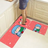 Drop Shipping 2 Piece Set Modern Home Kitchen Floor Mats Living Room Floor Rug Decoration Non-slip Kitchen Protection Area Rug