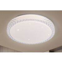 LED ceiling lamp 36W (with remote control), adjustable 3 light, size 52x11.5x52 cm.-White