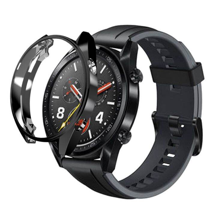 huawei-watch-gt-case-for-huawei-watch-gt-strap-band-cover-soft-tpu-plated-all-around-protective-case-shell-watch-accessories-cases-cases