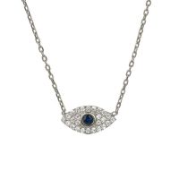 ♣○ 925 Sterling Silver Eye Pendant Necklace Evil Eye Sterling Silver Necklace - 925 - Aliexpress