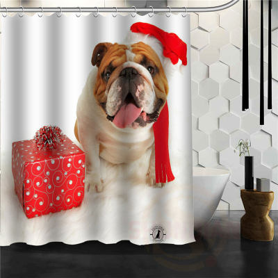Animal style Eco-friendly Custom Bulldog New Home Bathroom Shower Curtain beautiful More Size H03075