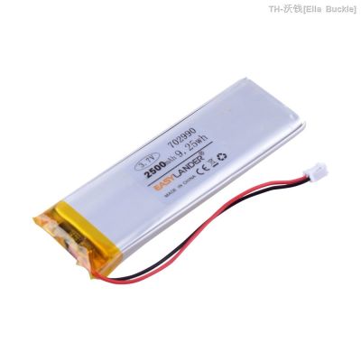 3.7v 2500mAh Polymer lithium battery 702990 bar LED lamp  rechargeable toy medical equipment Hunting dog GPS battery 703090  New Brand  Ella Buckle