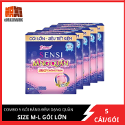 COMBO 5 gói Băng đêm dạng quần Diana Size M