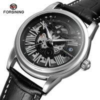 hot style FORSINING Fujini Mens Hollow Round Mechanical