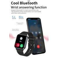 Smart Watch NY30 Bluetooth Call 1.83-inch หน้าจออัตราการเต้นของหัวใจคําเตือนออกซิเจนในเลือด 100 + กีฬาการตรวจสอบอุณหภูมิความดันโลหิต