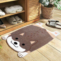 Cartoon Doormat Animal Corgi Shiba Inu Akita Dog Printed Anti-slip Water Absorption Bedroom Kitchen Carpet Floor Mat Toilet Rug