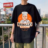Hasbulla Kitchen Fighting Meme T Shirt Men Mini Khabib Blogger T-Shirt Kawaii Cartoon 100% Cotton Loose Summer T-Shirts S-4XL-5XL-6XL