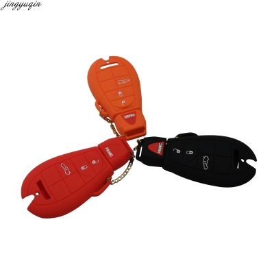 huawe Jingyuqin 4 Button Remote Key Fob Silicone Case Cover For Jeep for Dodge Ram Chrysler 300