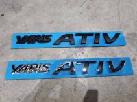 โลโก้ตัวอักษร ยาริส เอทีฟ รุ่น 4 ประตู โตโยต้า ปี 2021 - 2022 YARIS ATIV Toyota logo for rear trunk emblem