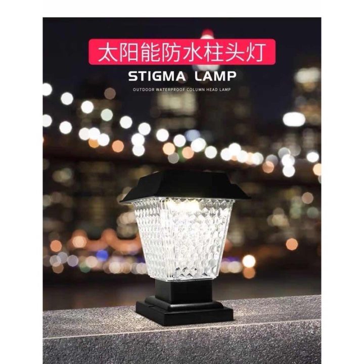 โซล่าเซลล์-solar-light-โซล่าเซลล์สปอตไลท์-โซลาเซล-โคมไฟ-หัวเสา-x89-ไฟ2สี-หัวเสาโซล่าเซลล์solar-jd-x89ตัวใหญ่-โคมไฟโซล่าเซลล์-โคมไฟหัวเสา-ใช้พลังงานแสงอาทิตย์-ไม่เสีย-ไฟโซล่าเซลล์-solar-cell-คุณภาพดี-ร