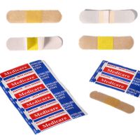 【CW】 100pcs/set Nonwovens Medical Band Aid Children Kids Skin Patch Wound Dressing Plaster Tape Waterproof Adhesive Bandages Strip