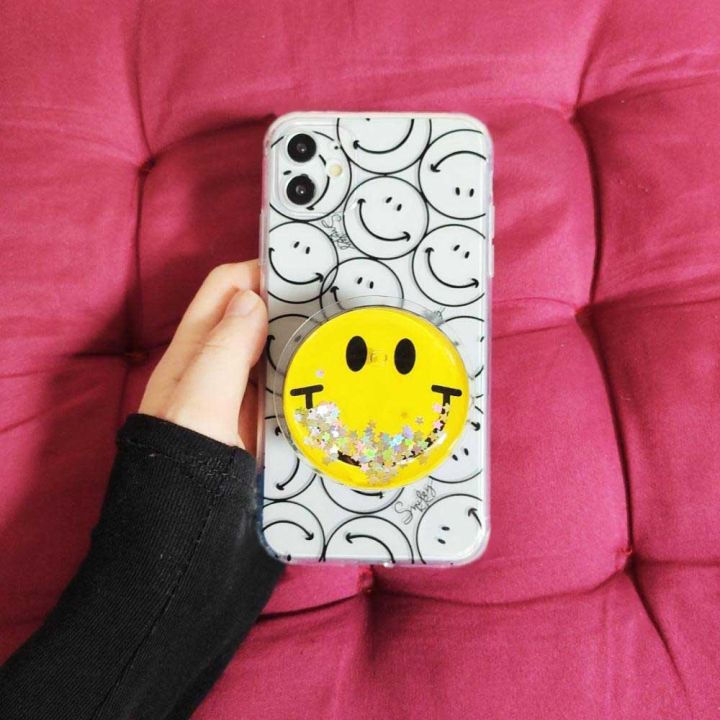 16-digits-3d-สุดหรู-quicksand-smile-stand-holder-เคสโทรศัพท์สำหรับ-iphone-12-pro-11-xr-xs-max-13-7-8-plus-ฝาครอบเลเซอร์โปร่งใสกลับ-capa