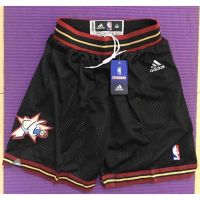 Hot Newest Top-quality New arrival 2022 2023 Newest shot goods Most popular 22/23 Top quality Ready Stock High quality new NBA mens Philadelphia 76ers Allen Iverson retro embroidery basketball shorts pants black