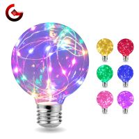 LED Edison String Light Bulb E27 110V 220V G95 Colorful RGB Lighting Copper Wire Bulb Home Decor Holiday Night Light Lamp