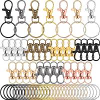 Meetee 20/30/40/50Pcs Swivel Loster Clasps 25mm Metal Clip Buckles Keychain O Ring Hook Dog Collar Bag DIY Hardware Accessories