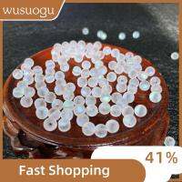 WUSUOGU 250pcs 6mm ครับ ลูกปัดแก้วคริสตัลผิวด้าน กระจกสำหรับผู้หญิง สีขาวขาว ลูกปัดกลม reiki BULK การเปลี่ยนแปลงตามแสง กลมกลมๆ ลูกปัดแก้วลูกปัด กำไลข้อมือสร้อยข้อมือ