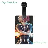 Cool Anime Todoroki BNHA Luggage Tag My Hero Academia Suitcase Baggage Privacy Cover ID Label