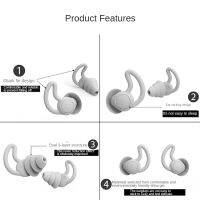 Soundproof Ear Muffs Reusable Travel Earplugs Sound Blocking Protection Swimming Soft