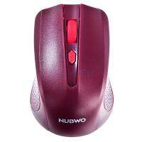 NUBWO เมาส์ Wireless Optical Mouse  (NMB-017) Red (คลิ๊กเงียบ)