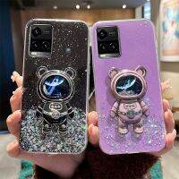 【ABW】 นักบินอวกาศ Quicksand ขาตั้งเคสสำหรับ Vivo V25 V23 V21 V21E V20 Y76 Y76S Y72 Y73 S1 V25E Glitter Starry ฝาครอบ