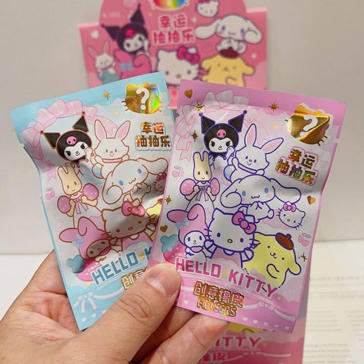 sanrio-ยางลบดินสอน่ารักอะนิเมะ-hello-kitty-mymelody-kuromi-cinnamoroll-32ชิ้น-กล่องเครื่องเขียนอุปกรณ์นักเรียนโรงเรียนขายส่ง