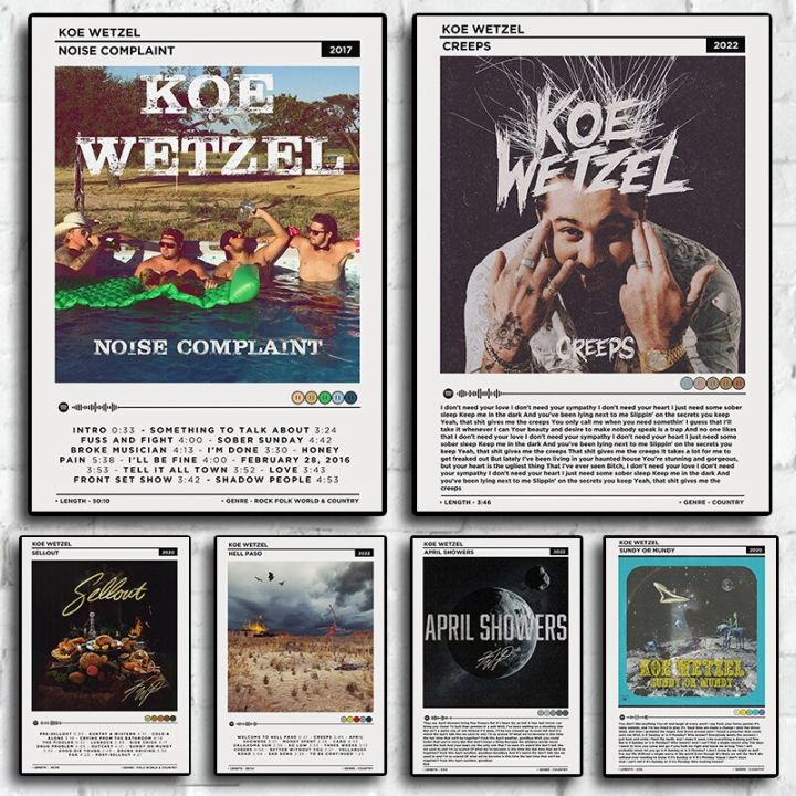 koe-wetzel-hell-paso-hip-hop-rap-เพลงอัลบั้ม-singer-star-ภาพวาด-art-home-wall-decor-รูปภาพสำหรับห้องนั่งเล่นพิมพ์โปสเตอร์