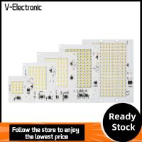 V-ELECTRONIC 10W 20W 30W 50W 100W ชิปแอลอีดี อินพุต220V เอสเอ็มดี2835 ลูกปัดโคมไฟไดรเวอร์ฟรี ของใหม่ สีขาว/สีขาวอบอุ่น ลูกปัดไฟฟลัดไลท์ ไฟสปอตไลท์กลางแจ้ง