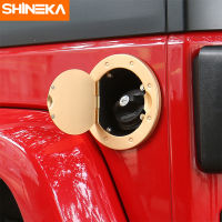 SHINEKA Aluminum Alloy Fuel Tank Cover Gas Lid Filler Cap With Key Lock Anti Thieft for Jeep Wrangler JK 2007+ Car Styling