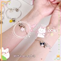 เครื่องประดับ สร้อยข้อมือ สามารถปรับได้ ลายการ์ตูน Sanrio Bell Melody Kuromi Hello Kitty เหมาะกับของขวัญ สําหรับผู้หญิง และนักเรียน