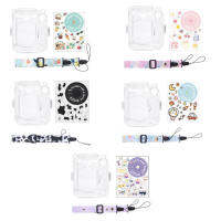 ForInstax Mini 12 Transparent Camera Case Protective Carry Bag Cover with Lanyard Decorative Stickers for Kids Birthday Gifts ingenious