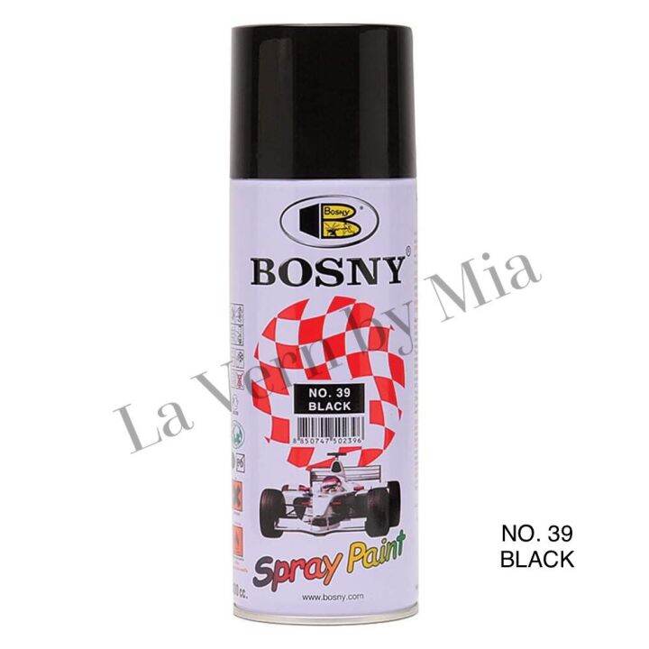 BOSNY SPRAY PAINT BLACK GLOSSY NO. 39 | Lazada PH