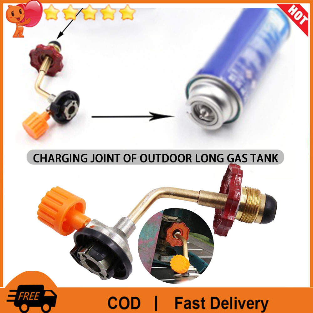 Outdoor Refillable Adapter Connector Valve For Gas Butane Cylinder Tank Refill